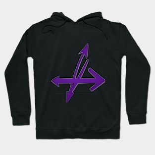 Electric Purple Lightning Bolt Graphic No. 531 Hoodie